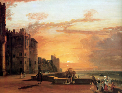 Sandby Paul Windor castle Sun