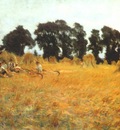 sargent reapers resting in a wheatfield c1888