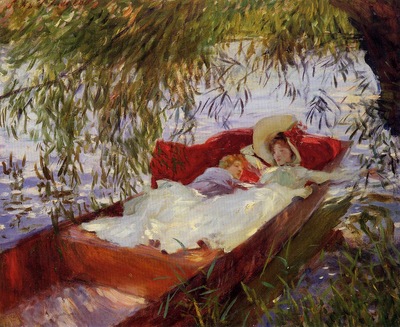 Sargent John Singer Two Women Asleep in a Punt under the Willows