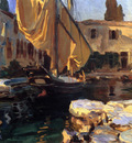 Sargent John Singer San Vigilio A Boat with Golden Sail