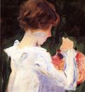 Sargent John Singer Study of Polly Barnard for Carnation Lily Lily Rose