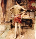 Sargent John Singer The Model Interior with Standing Figure