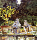 Sargent John Singer Villa de Marlia A Fountain