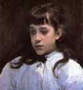 Sargent John Singer Young Girl Wearing a White Muslin Blouse