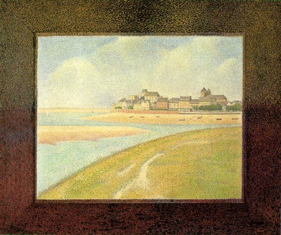 Seurat View of Le Crotoy from Upstream, 1889, The Detroit in