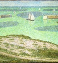 Seurat Port en Bessin Entrance to the Harbor, 1888,
