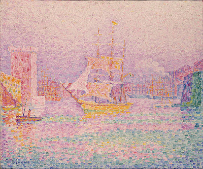 Signac The Harbour at Marseilles, 1907, Eremitaget