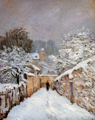 Sisley Alfred Snow in Louveciennes Sun
