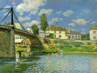 Sisley Bridge at Villeneuve la Garenne, 1872, 49 5x65 4 cm,