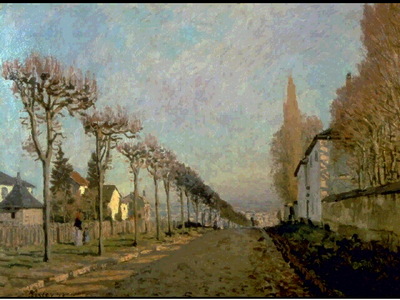 Sisley Chemin de la Machine, Louveciennes, 1873, 54x73 cm, M