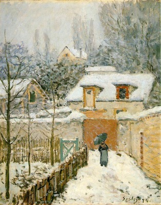 Sisley Snow at Louveciennes, 1874, 55 9x45 7 cm, Phillips Co