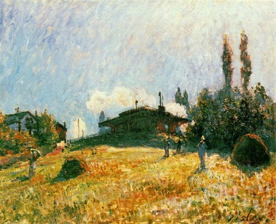 Sisley Station at Sevres, ca 1879, 15x22 cm, Private