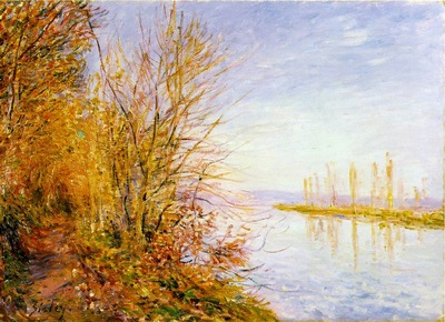 Sisley The Chemin de By through Woods at Roches Courtaut, St