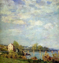 Sisley Alfred Brink of the Seine at Bougival Sun