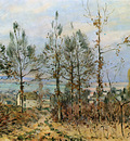 Sisley Alfred Houses in Louveciennes Sun
