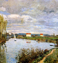 Sisley Alfred The Seine at Argenteuil Sun
