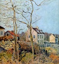 Sisley Alfred Village at the edge of the forest Sun