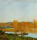 Sisley Lautomne  Bords de la Seine pres Bougival, 1873, 46x