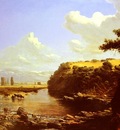 Somerscales Thomas Jacques Cattle Watering In A River Landscape