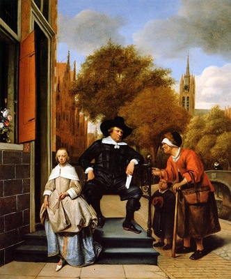 Steen Jan The Mayor of Delft and his daughter Sun