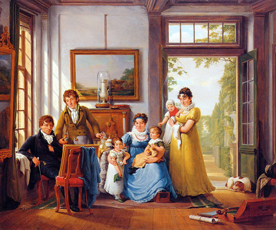 Strij van Abraham Hendrik Weymans and his family Sun