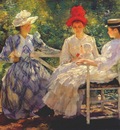 tarbell three sisters a study in june sunlight