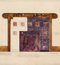 Tiffany Design for Mosaic Mantel Facing in residence of Mrs  Louis G  Kaufman