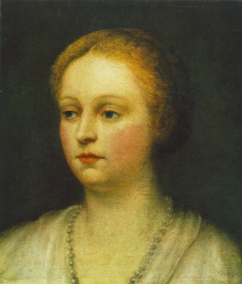 Tintoretto Portrait of a woman, 38x33 3 cm, Museum of Fine A