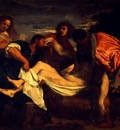 Tiziano La mise en tombeau, ca 1525, 148x212 cm, Louvre