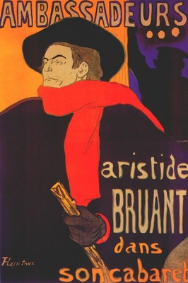 lautrec ambassadeurs, aristide bruant poster