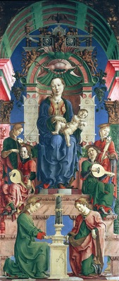 Lippi Filippino The virgin and child enthroned