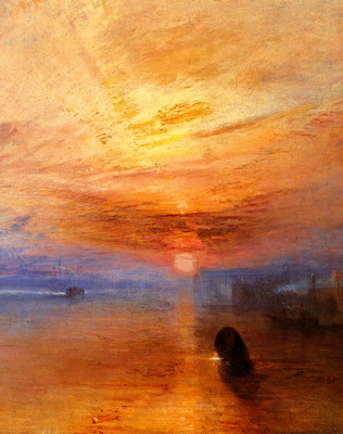 Turner Joseph Mallord William The fighting Temeraire tugged to her last Berth to be broken up d