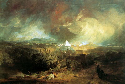 Turner Joseph The fifth plague of Egypt Sun