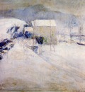 twachtman snow late 1890s