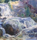 twachtman waterfall, blue brook c1895