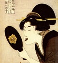 utamaro women gathering for tooth blackening ceremony c1803