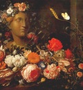 verendael flowers round a classical bust c1680