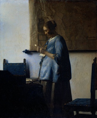Young Woman Reading a Letter