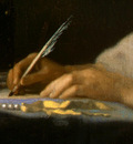 VERMEER A LADY WRITING DETALJ 3 NGW