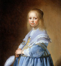 Verspronck Johannes The girl in blue Sun