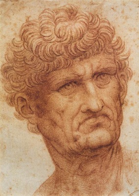 Leonardo da Vinci Head of a Man