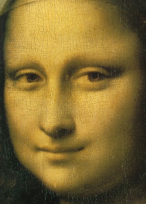 Mona Lisa Detail Face