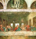 Leonardo The last supper, 1498, 460x880 cm, Convent of Santa