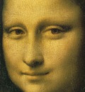 Mona Lisa Detail Face
