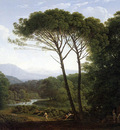 Voogd Hendrik Italianising landscape Sun
