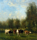 Vrolijk Johannes Farmer with cows Sun