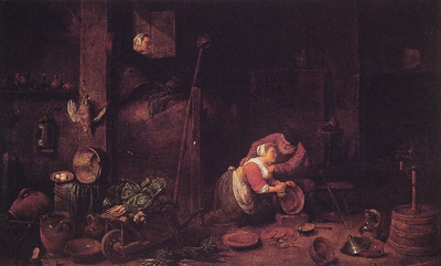 Der Alte Und Die Kuchenmagd After david Teniers D J