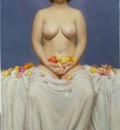 Flora, 44 x 26, oil on canvas 2000