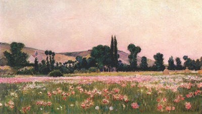 wendel flowering fields, giverny