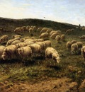 Westerbeek Cornelis Herdsman with sheep Sun